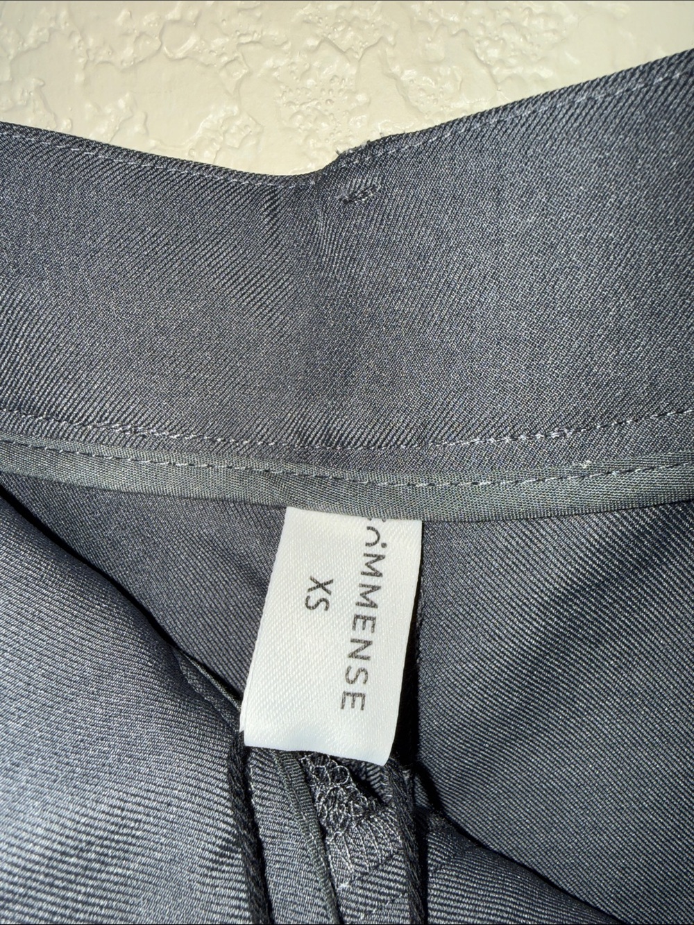 C•MENSE Charcoal Gray Wide Leg Cargo Pants XS NWT High Rise Pleated - Picture 5 of 12